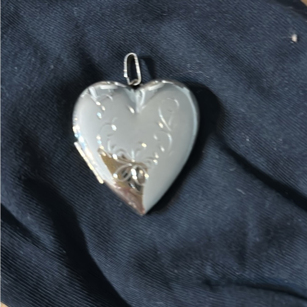 Silver Heart Locket Pendant